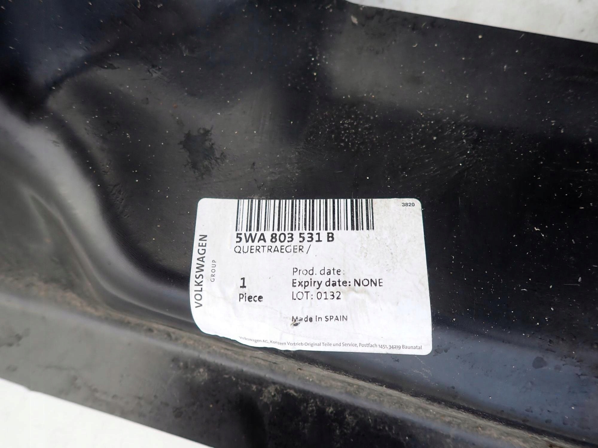 VW JETTA VII 7 18-> BURTA bar, wall rear part