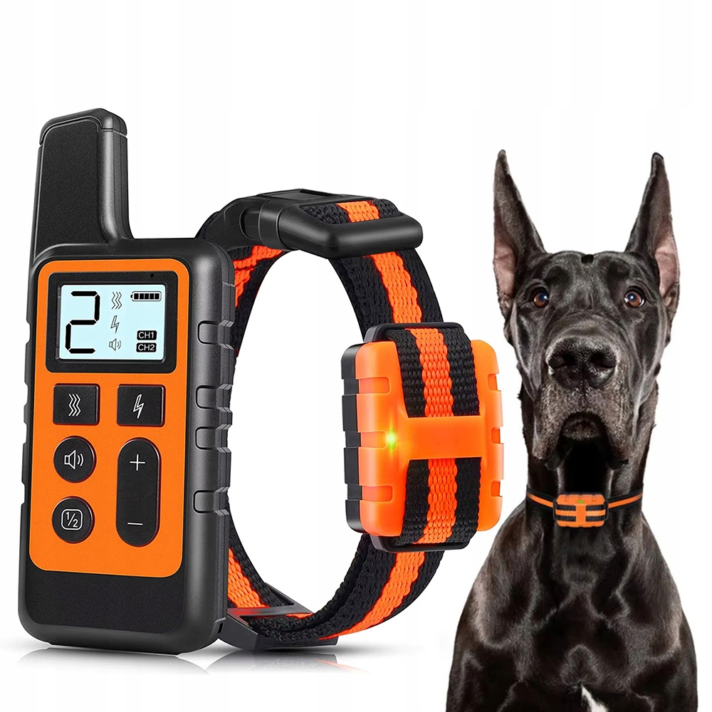 Profesionální Elektrický Výcvikový Obojek Pro Psa Do 500 M, Voděodolný