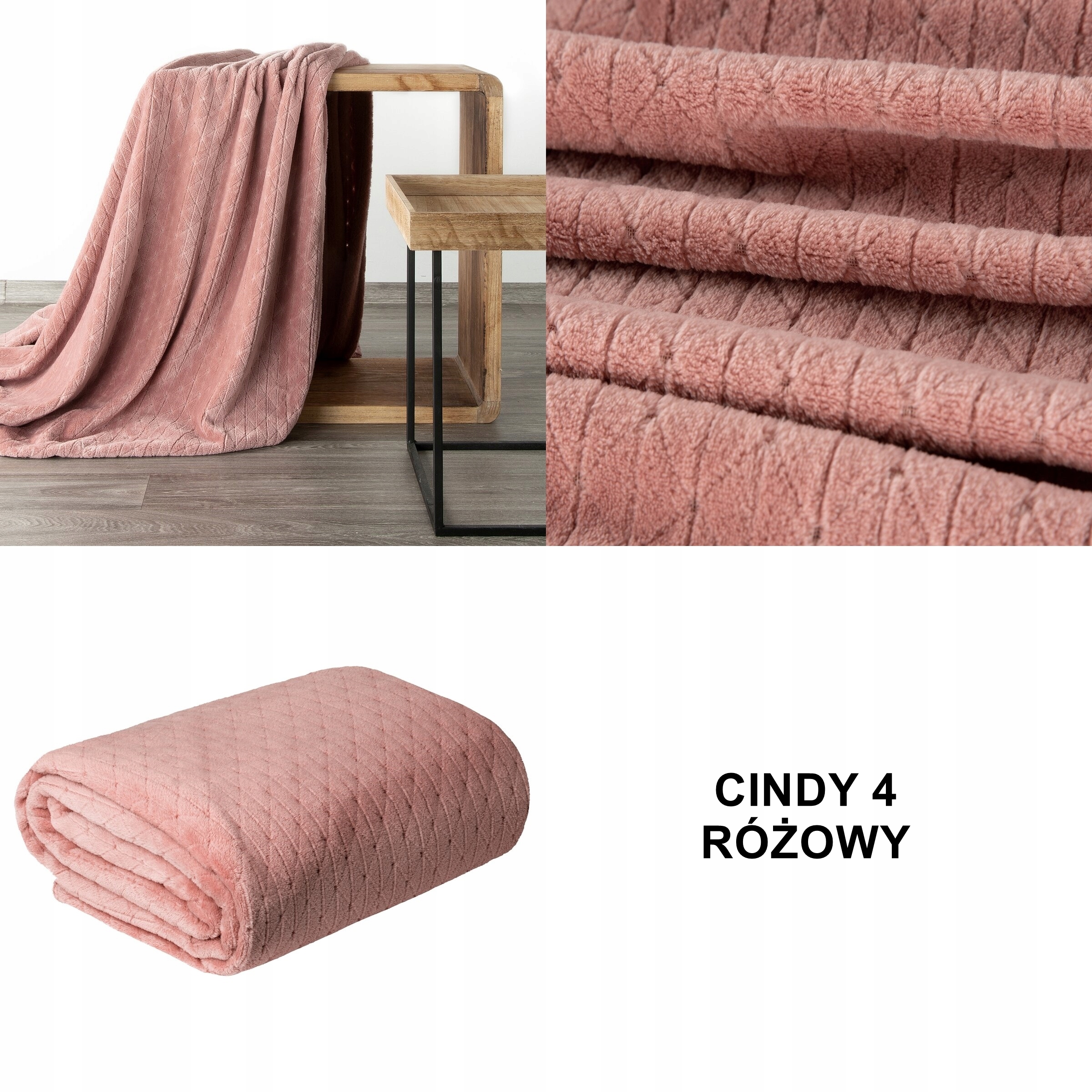 KOC MIKROFIBRA 150X200 NARZUTA NA ŁÓŻKO MIĘCIUTKA Wymiary 150x200cm