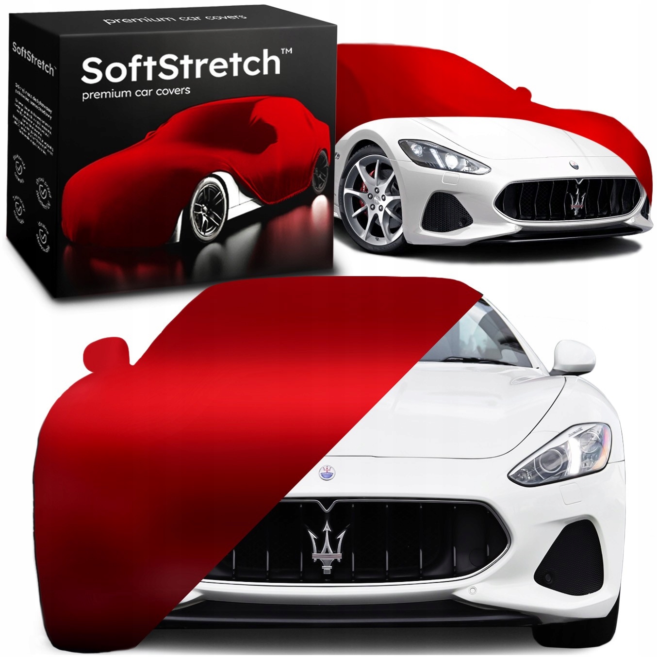 Autopotah SoftStretch pro Maserati GranTurismo červený