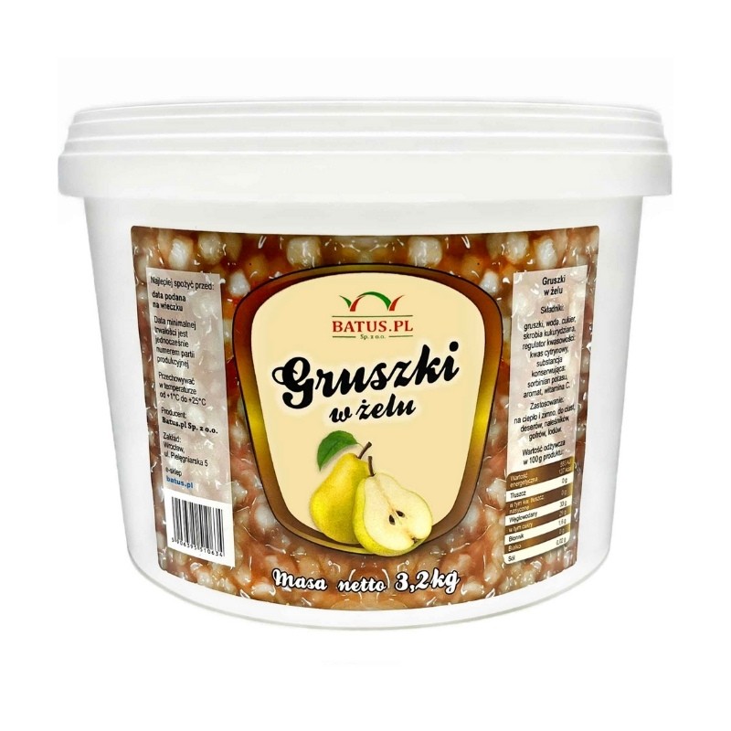 Levně Fruželina hrušková Ovoce v gelu Hruška 3,2 kg