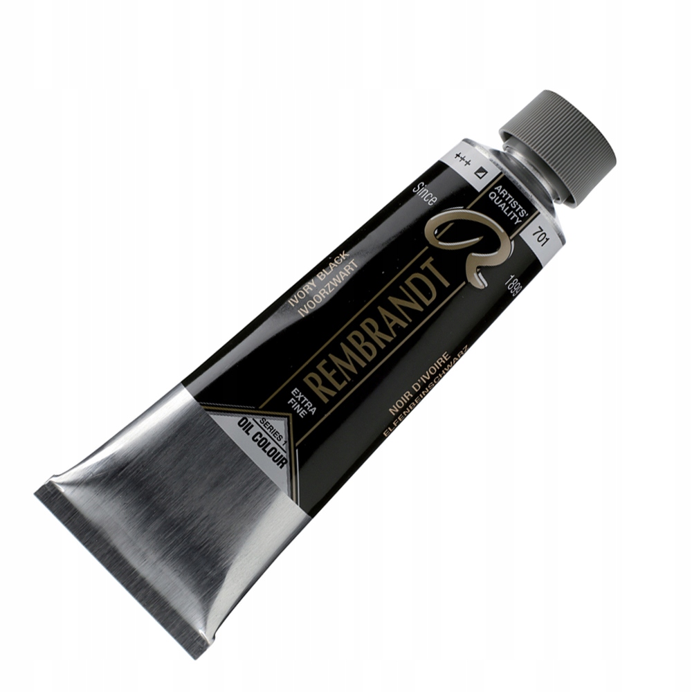Talens Rembrandt barva olejová 150 Ml 701 Ivor Black