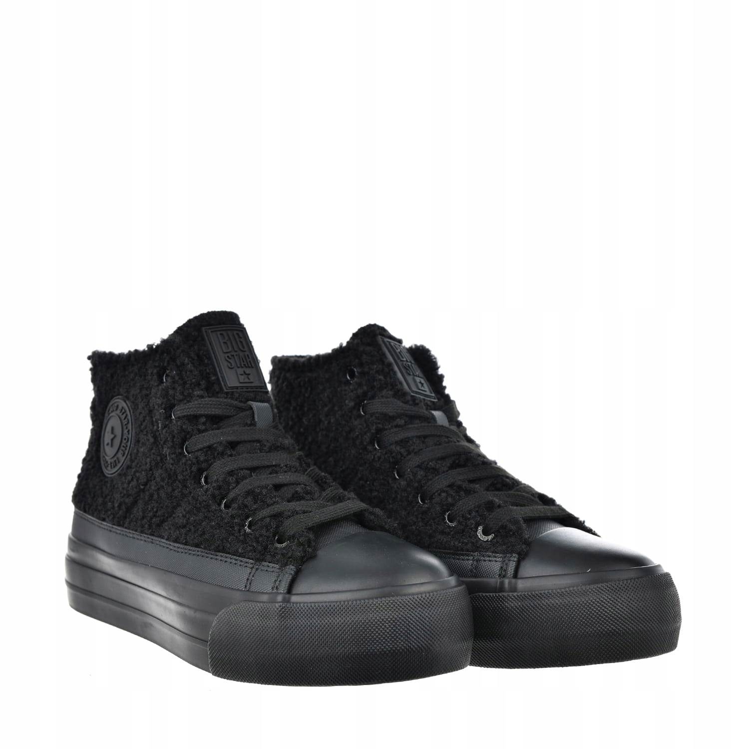 Big Star Černé Zimní Dámské Zateplené Boty S Kožíškem Tenisky 36