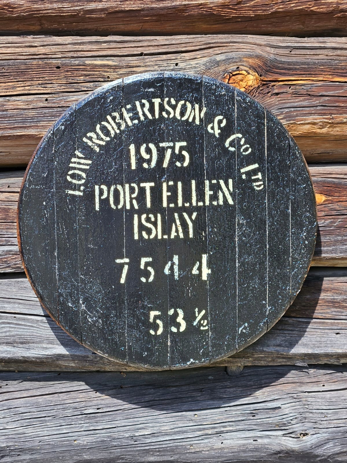 Dekiel ze sudu po skotské whisky Port Ellen 1975 Černý