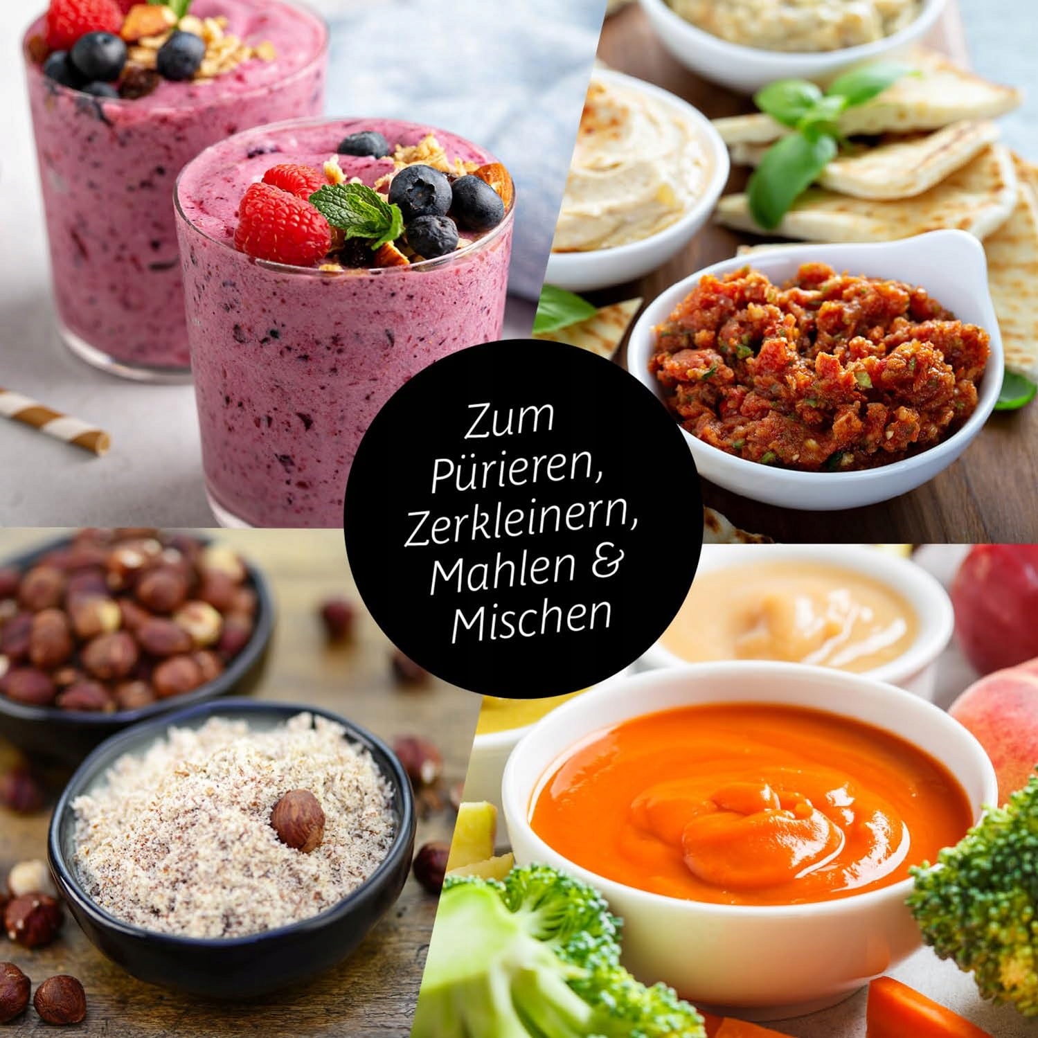 GOURMETMAXX Mr Magic Blender Do Smoothie Z 8 Funkcjami I Akcesoriami — miniatura 8