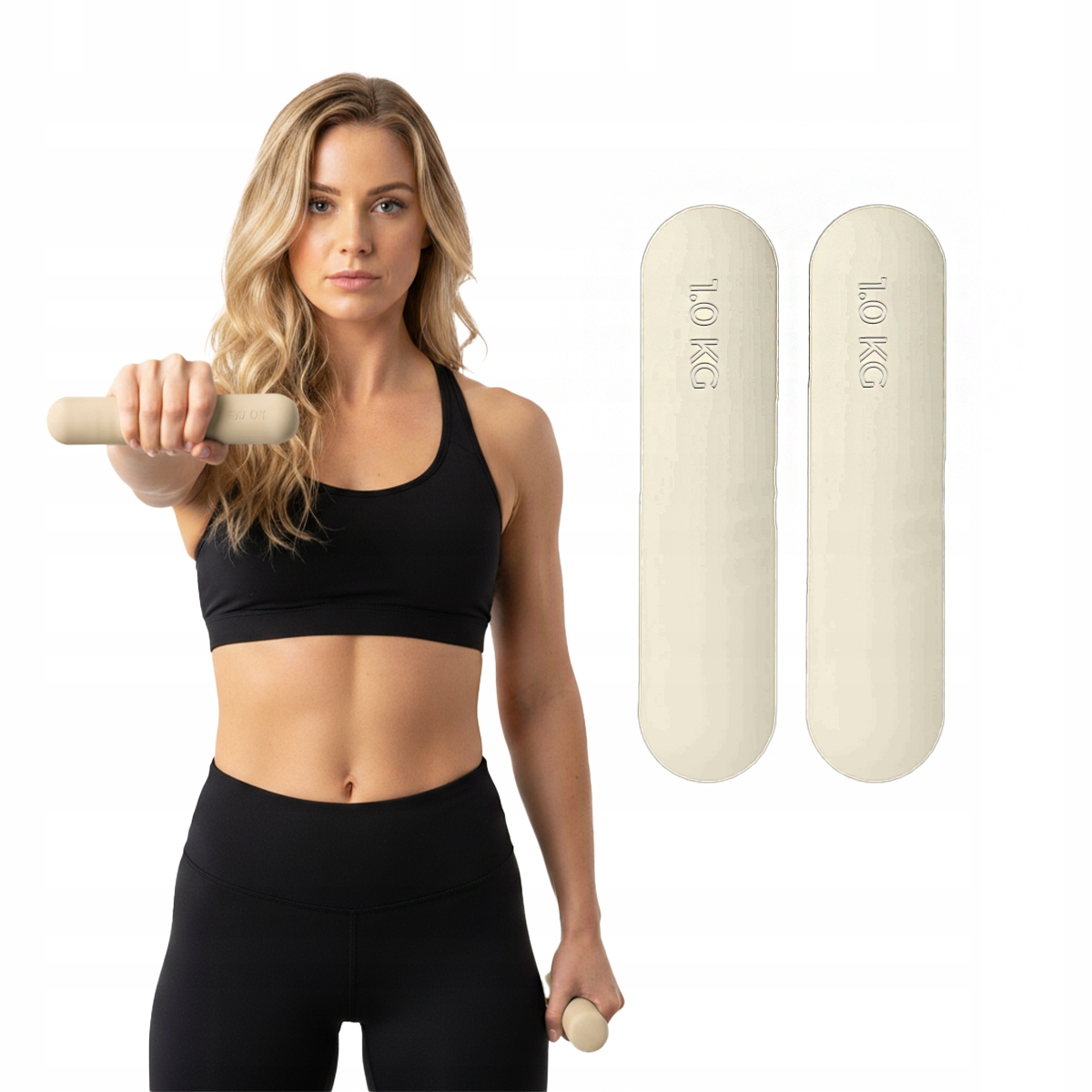 Zestaw Hantli Do Ćwiczeń Hantle Hantelki Do Ćwiczeń Pilates Fitness 2x 1KG