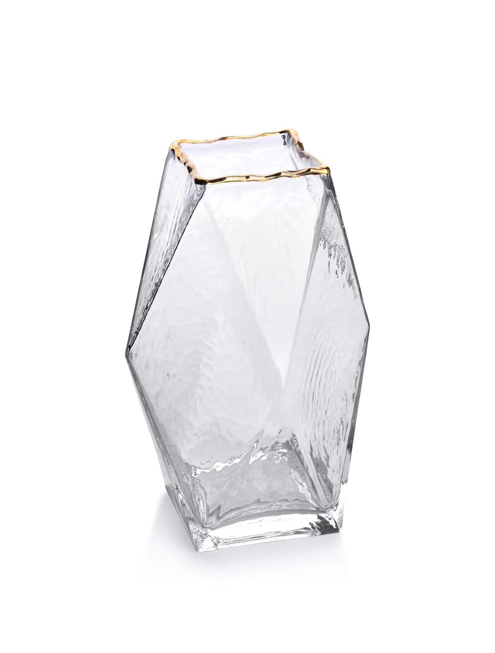 

Wazon dekoracyjny szklany Serenite Gold 20 cm