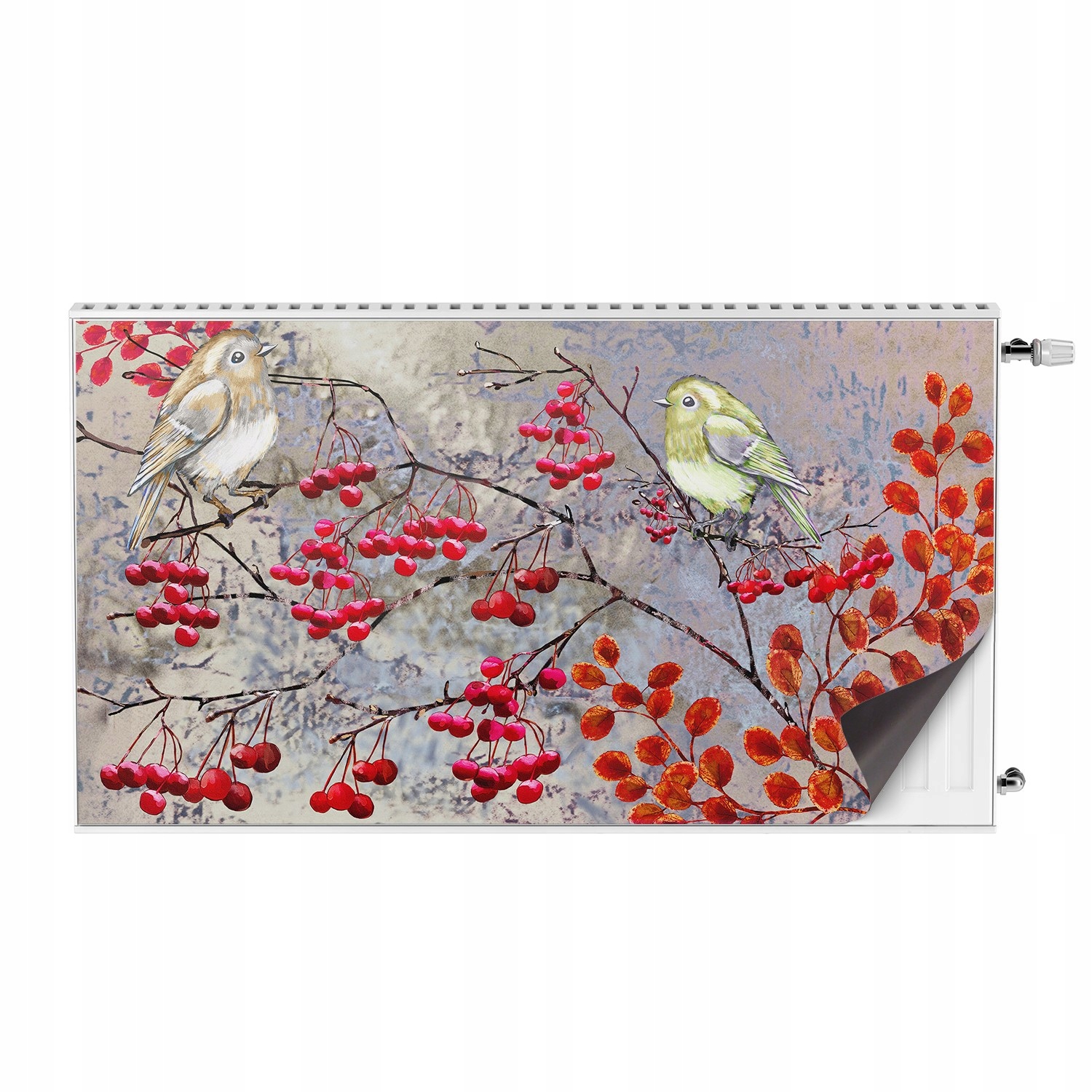 Kryt na radiátor 110x60 s fotografií Jeřabina na podzim