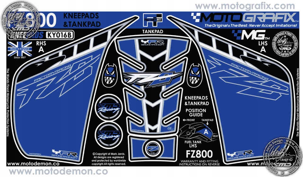 Tankpad A Chránič Kolien Yamaha FZ800 2010-2015