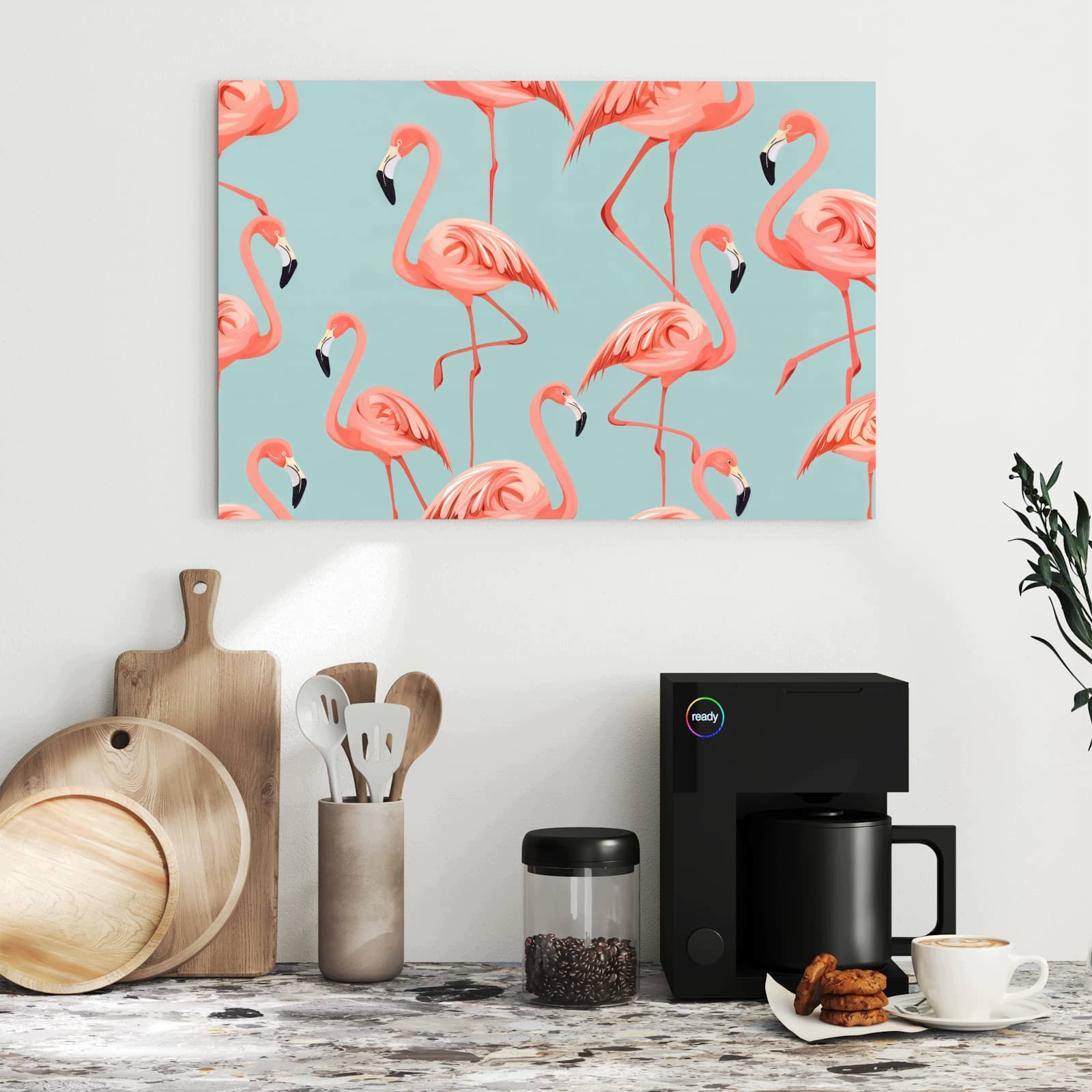 Magnetická tabule Plameňák Design 60 × 40 cm