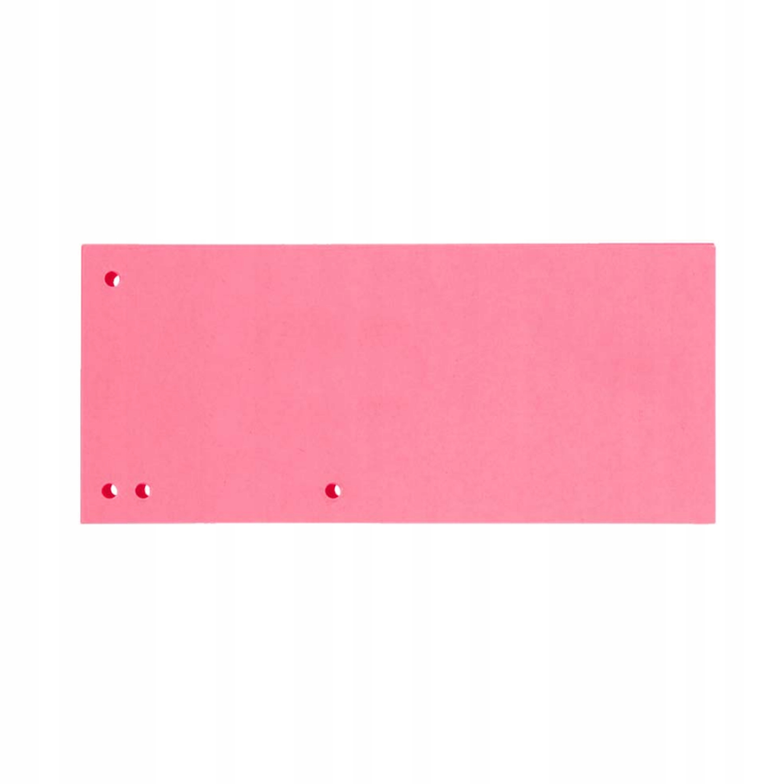 PRZEKŁADKI SEGREGATORA INDEKSUJĄCE 50 SZT RÓŻOWE