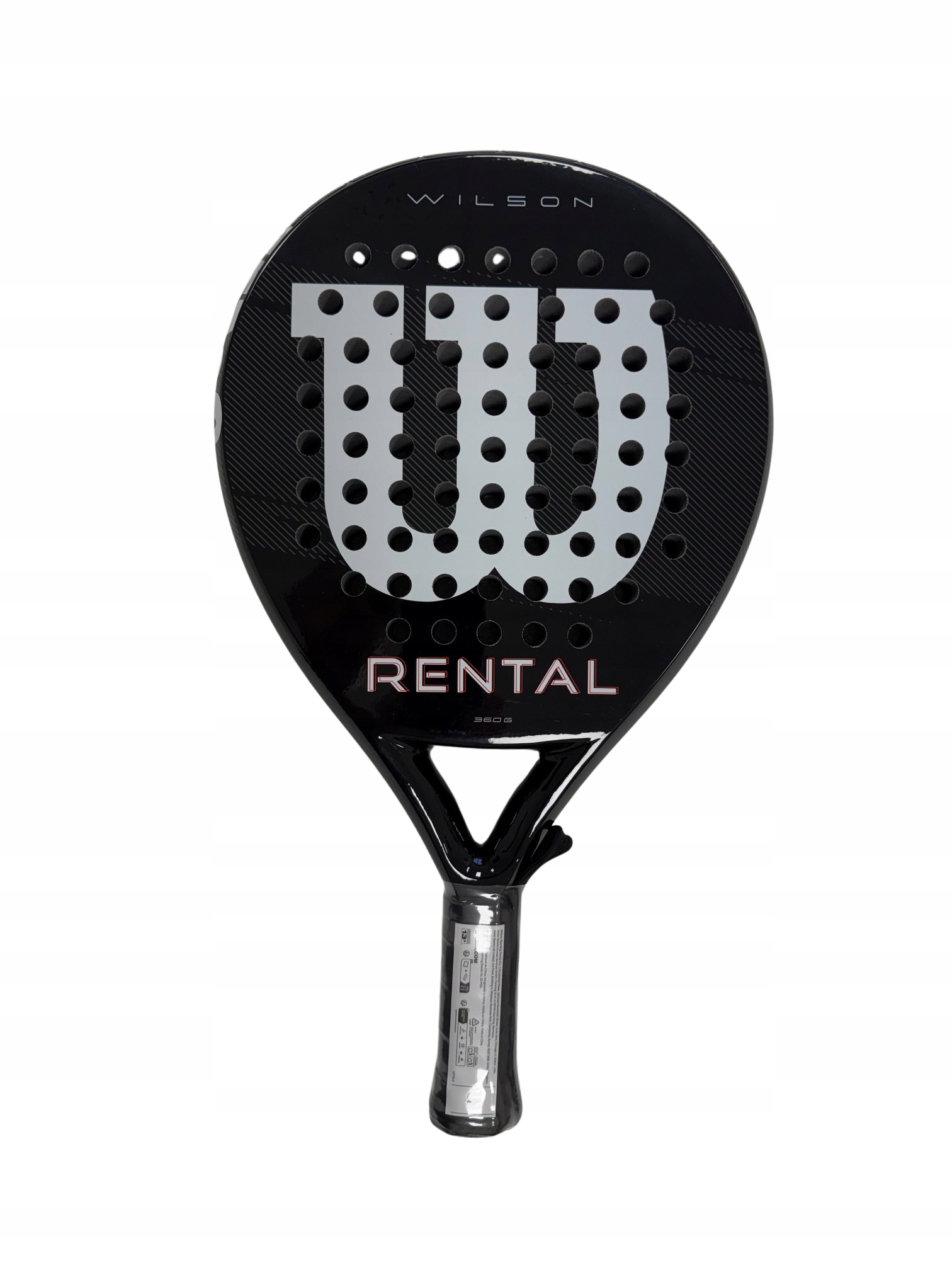 Raketa Wilson Rental černá ze skleněných vláken