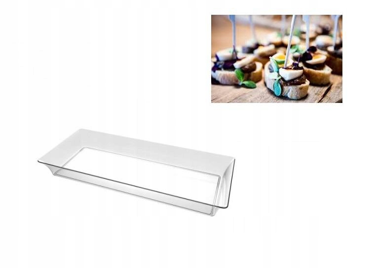 

Tacka na przekąski desery Fingerfood 13x5cm 24szt