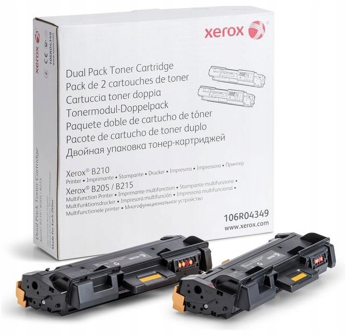 Xerox originální toner 106R04349 dualpack (černý, 2x 3000str.) pro B210/B20