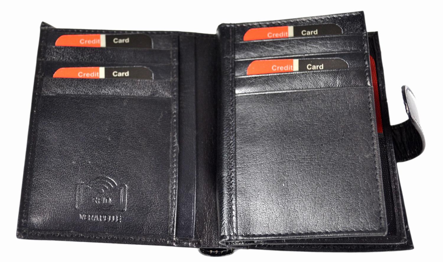 Zestaw Pierre Cardin Pasek + Portfel Czarny Skóra Naturalna ZG130 Długość bez klamry 125 cm