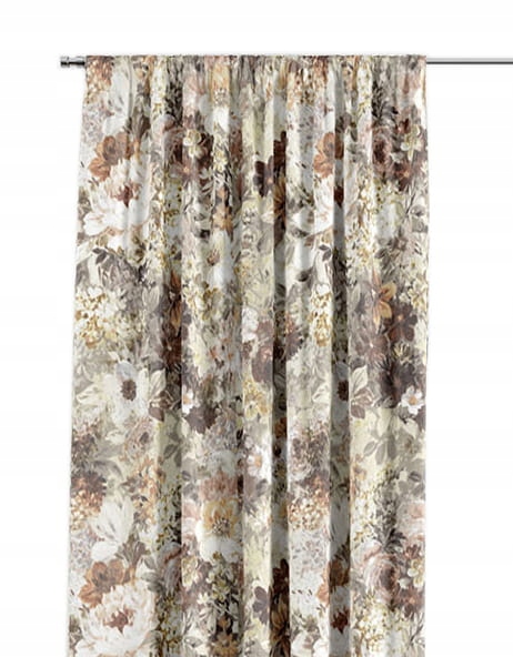 

Zasłona Gotowa 140x160 Żabki Velvet Kwiaty 7452