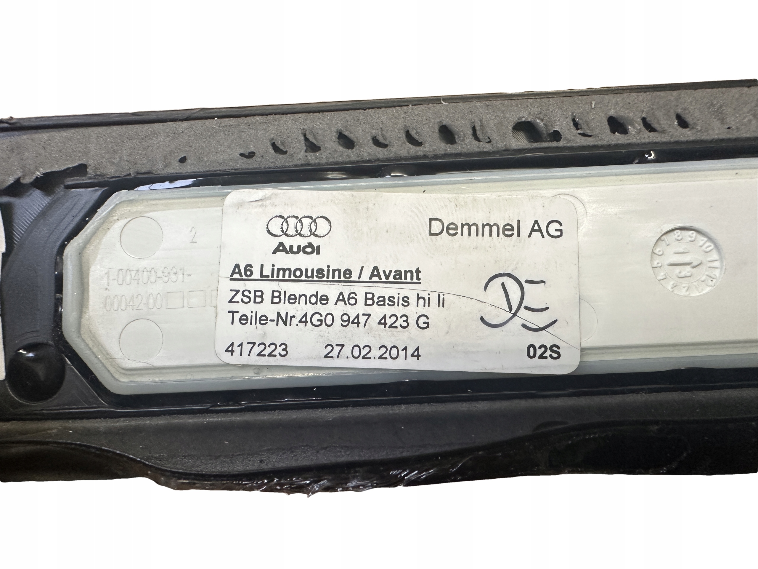 AUDI A6 4G C7 moulding threshold left rear part LED 4G0947423G