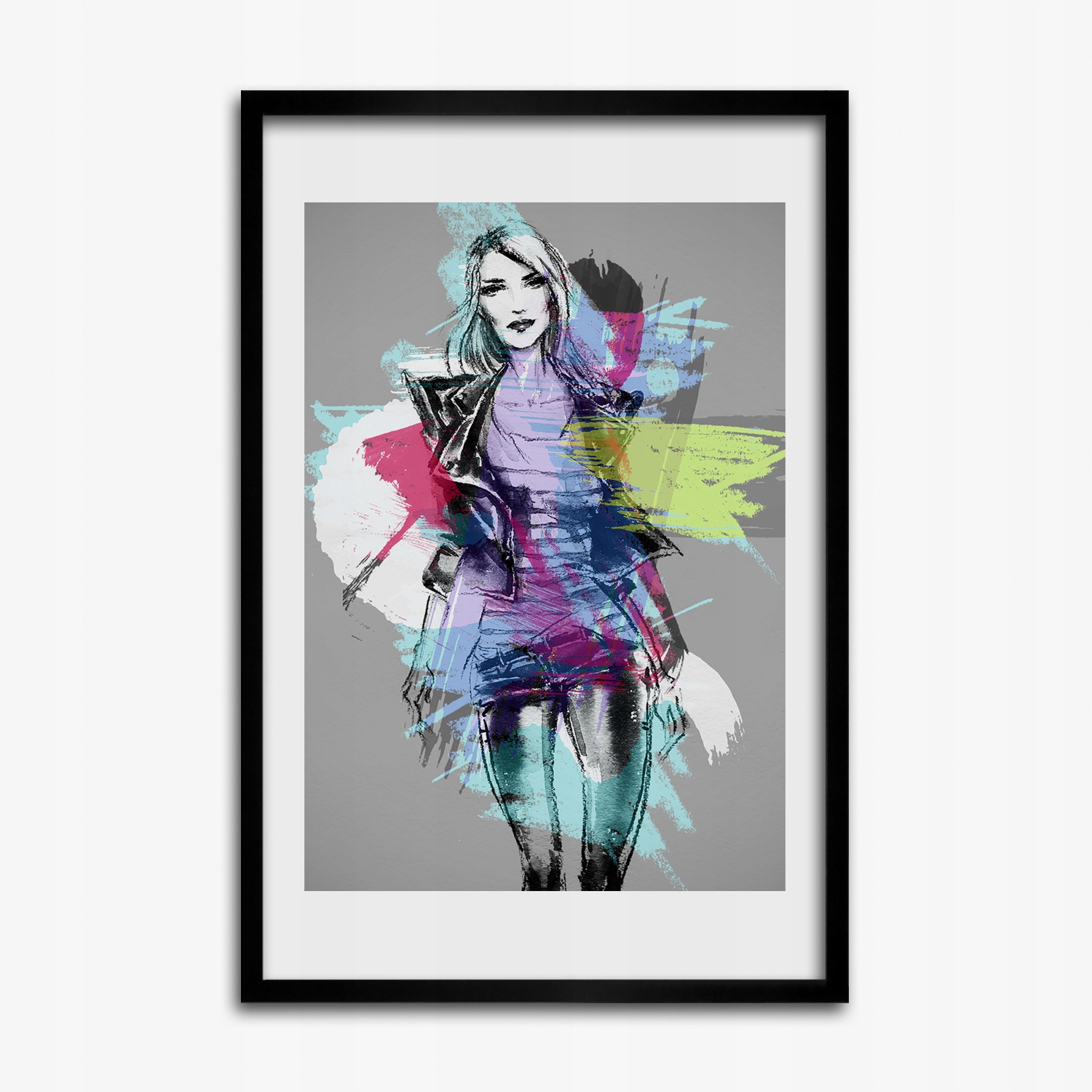 Nástěnný obraz grafika Abstrakce žena 40x60
