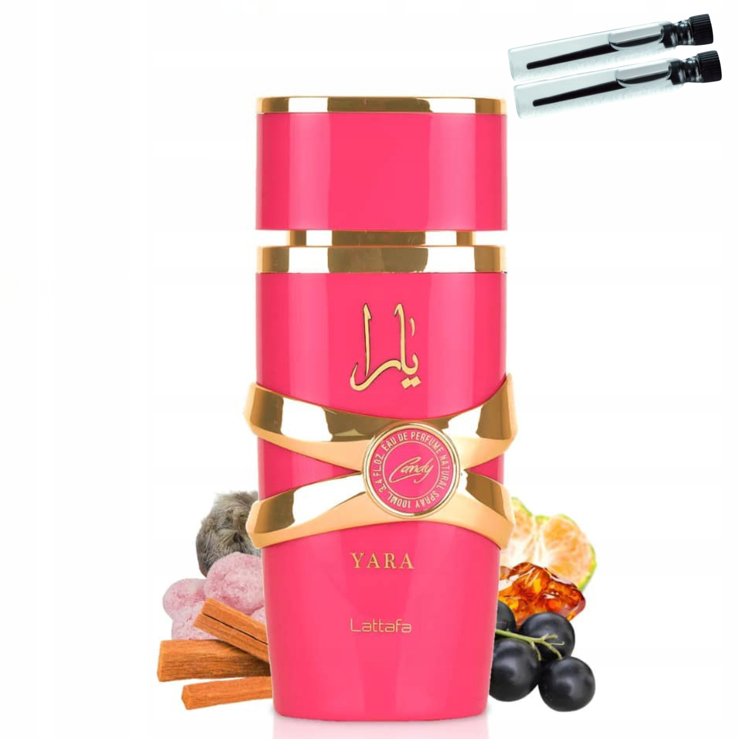 Parfém Lattafa Yara Candy 100 ml 2 vzorky Dárek