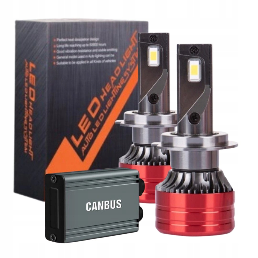 Żarówki V13 Led H7 Bardzo Mocne 22000LM Canbus 6000K