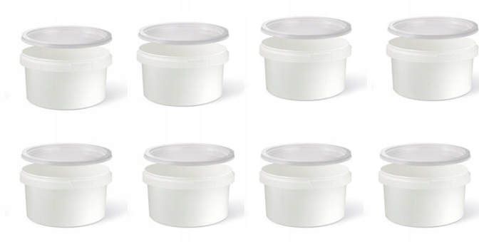 8 X POJEMNIK PLASTIKOWY Z PRZYKRYWKĄ 0,240 L BOLL