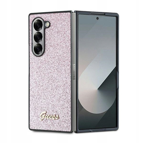 Pouzdro Guess Pro Samsung Z Fold 6 Růžový Glitter