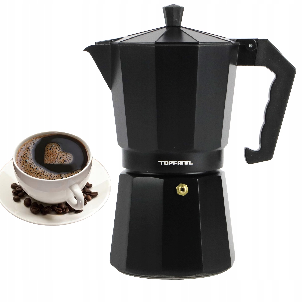 Kawiarka Topfann 450 ml 9 filiżanek (5902645032109) • Cena, Opinie