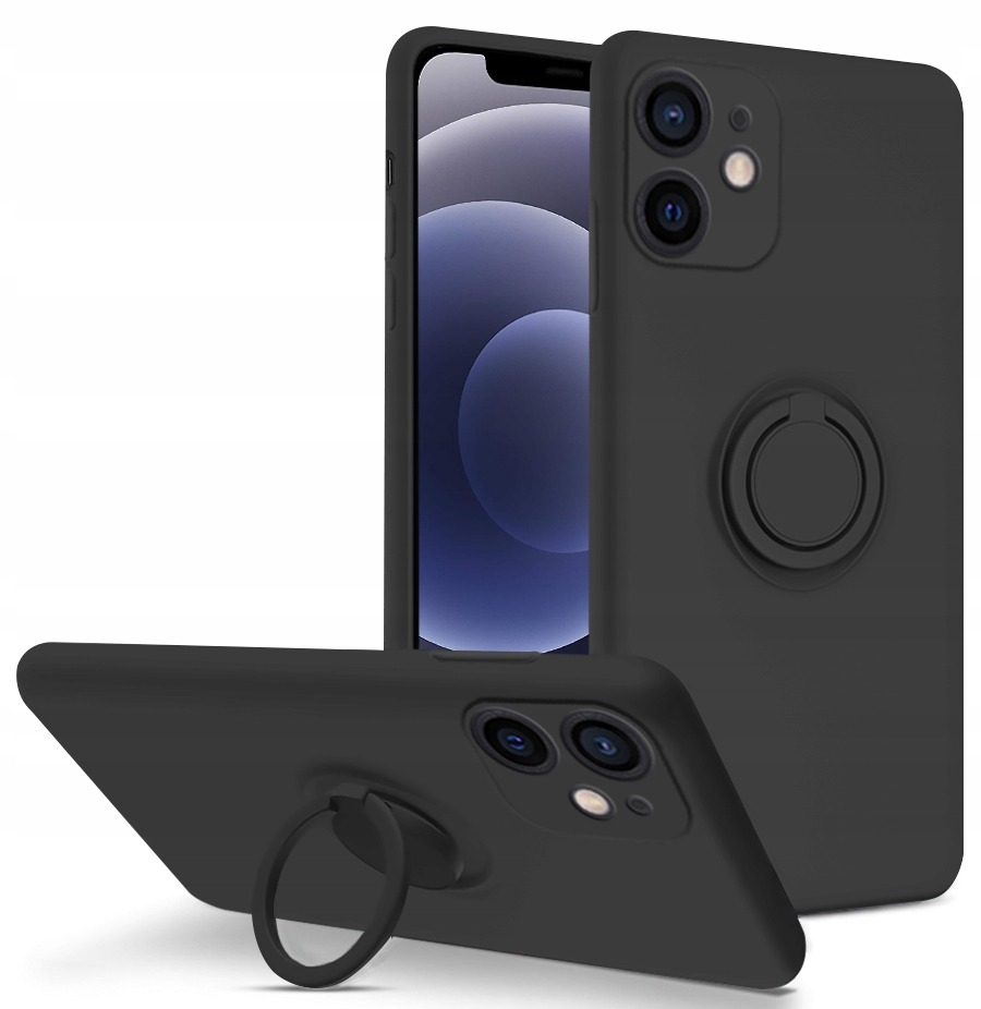 

Etui Silicone Ring Szkło 9H do iPhone 12