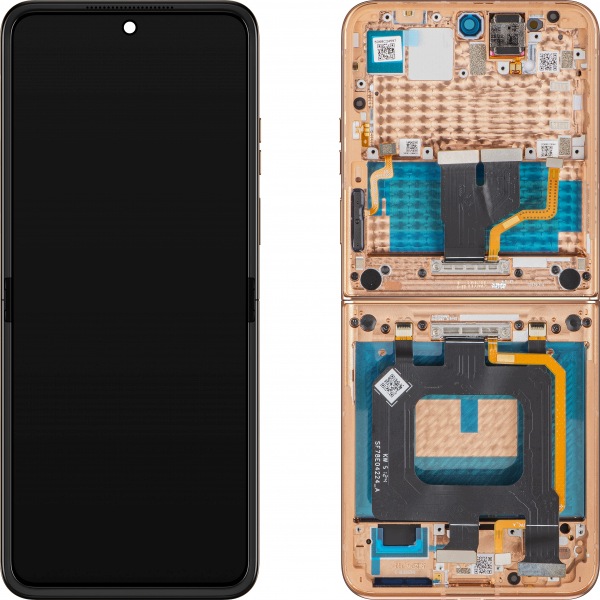 Org Wyświetlacz wewnętrzny LCD ramka Motorola Razr+ 2025/24|50 Ultra Orange