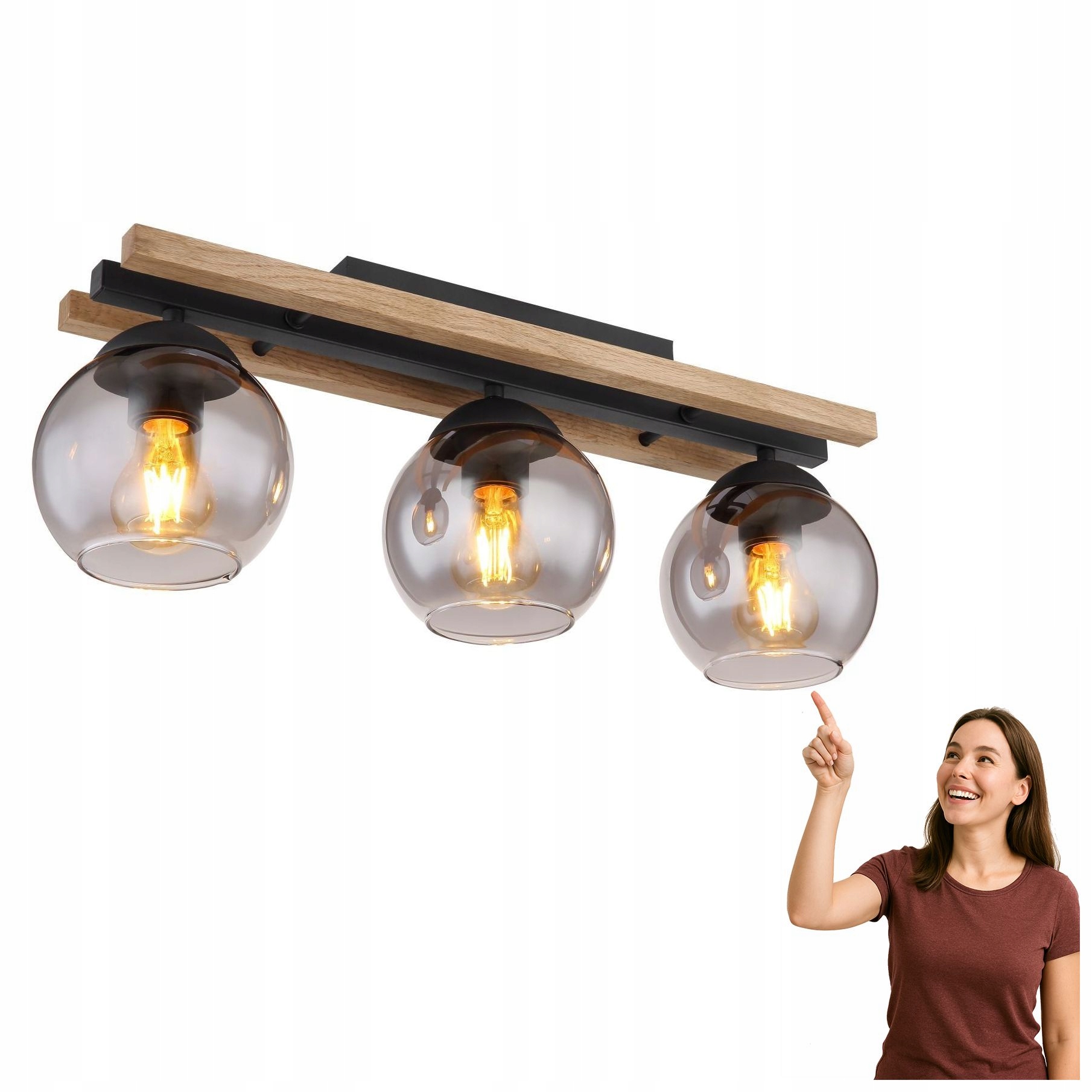 Stropná lampa Conni 15569-3DW Globo