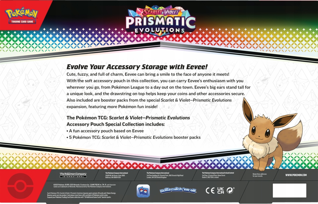 Pokemon TCG: SV8.5 Prismatic Evolutions - Kolekcja sakiewek
