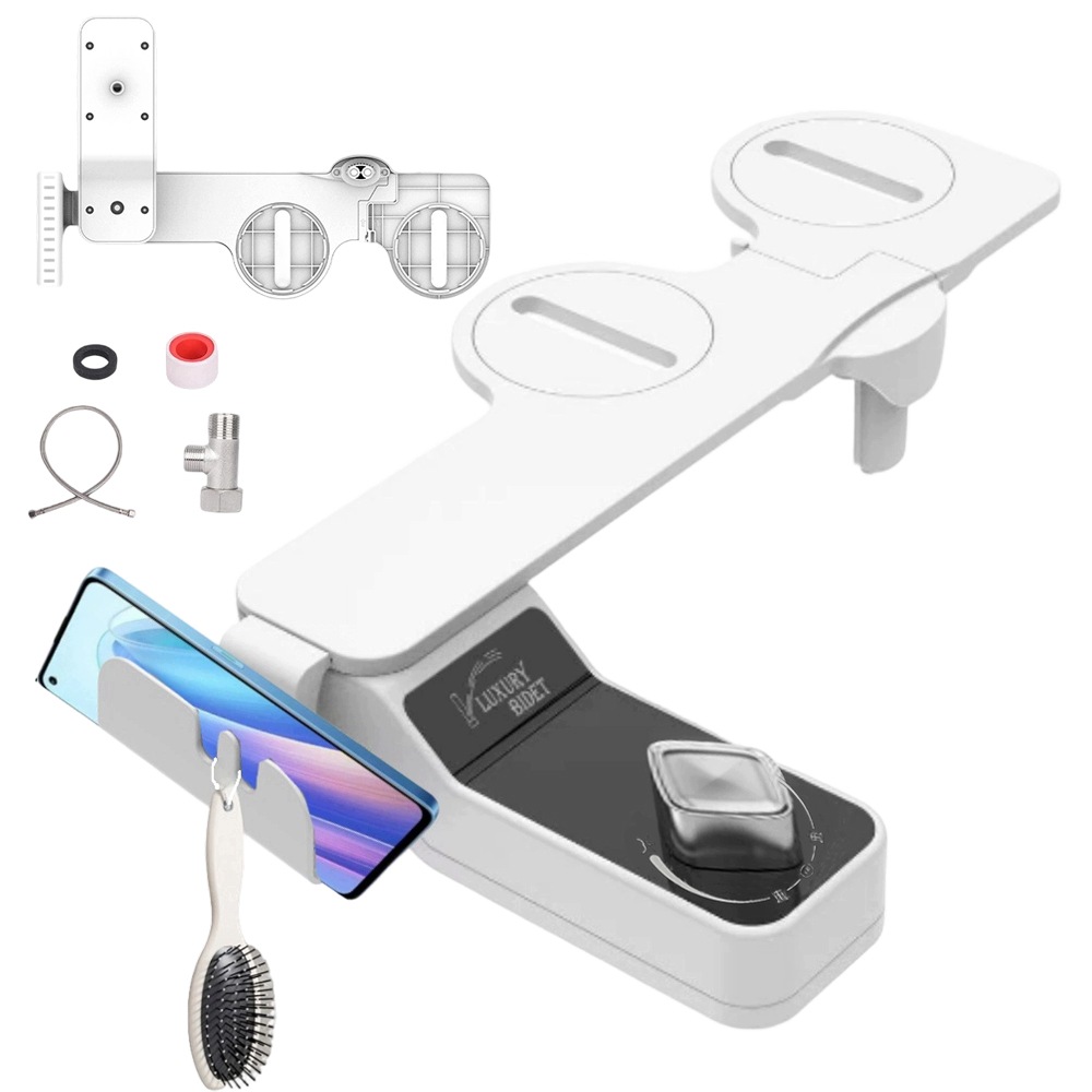 Bidet na toaletu Bedee 2 trysky s držákem na telefon Regulace tlaku