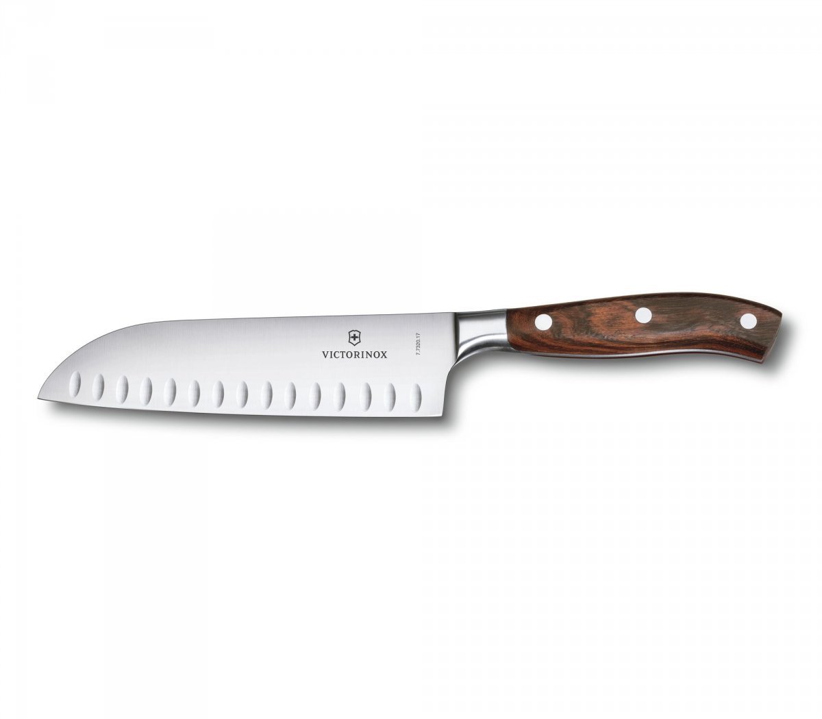 Nôž Santoku, ryhovaná čepeľ, 17 cm 7.7320.17G Grand Maître Rosewood Colle