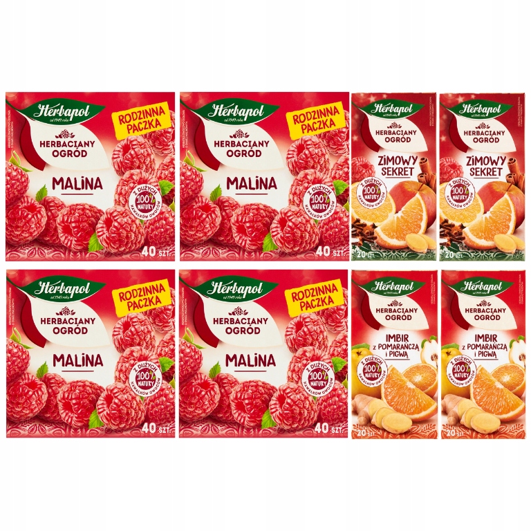 Levně Herbapol sada zimních ovocných čajů 8 čajů 240 sáčků