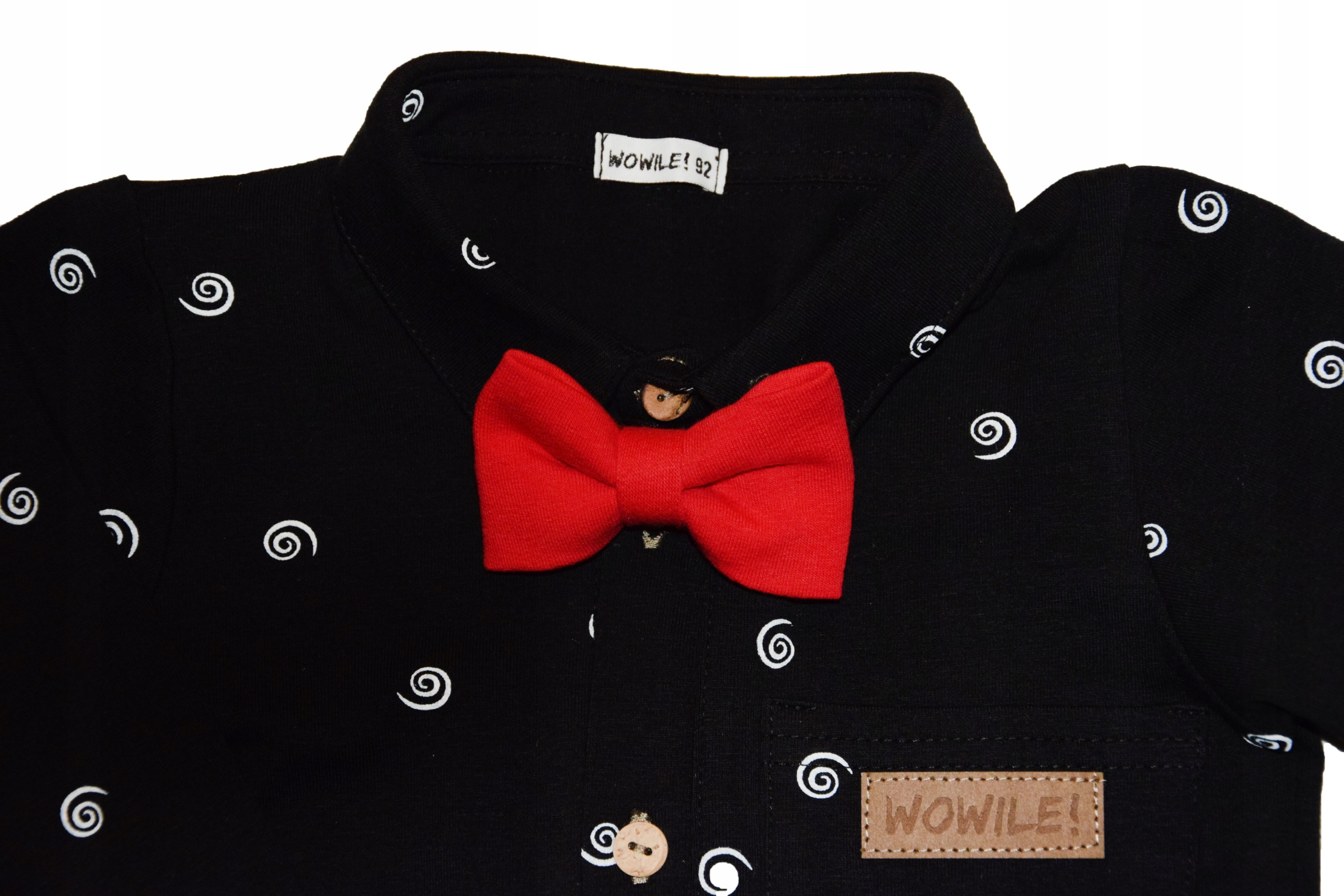 Koszula czarna w ślimaczki 128 Kod producenta WOWILE!