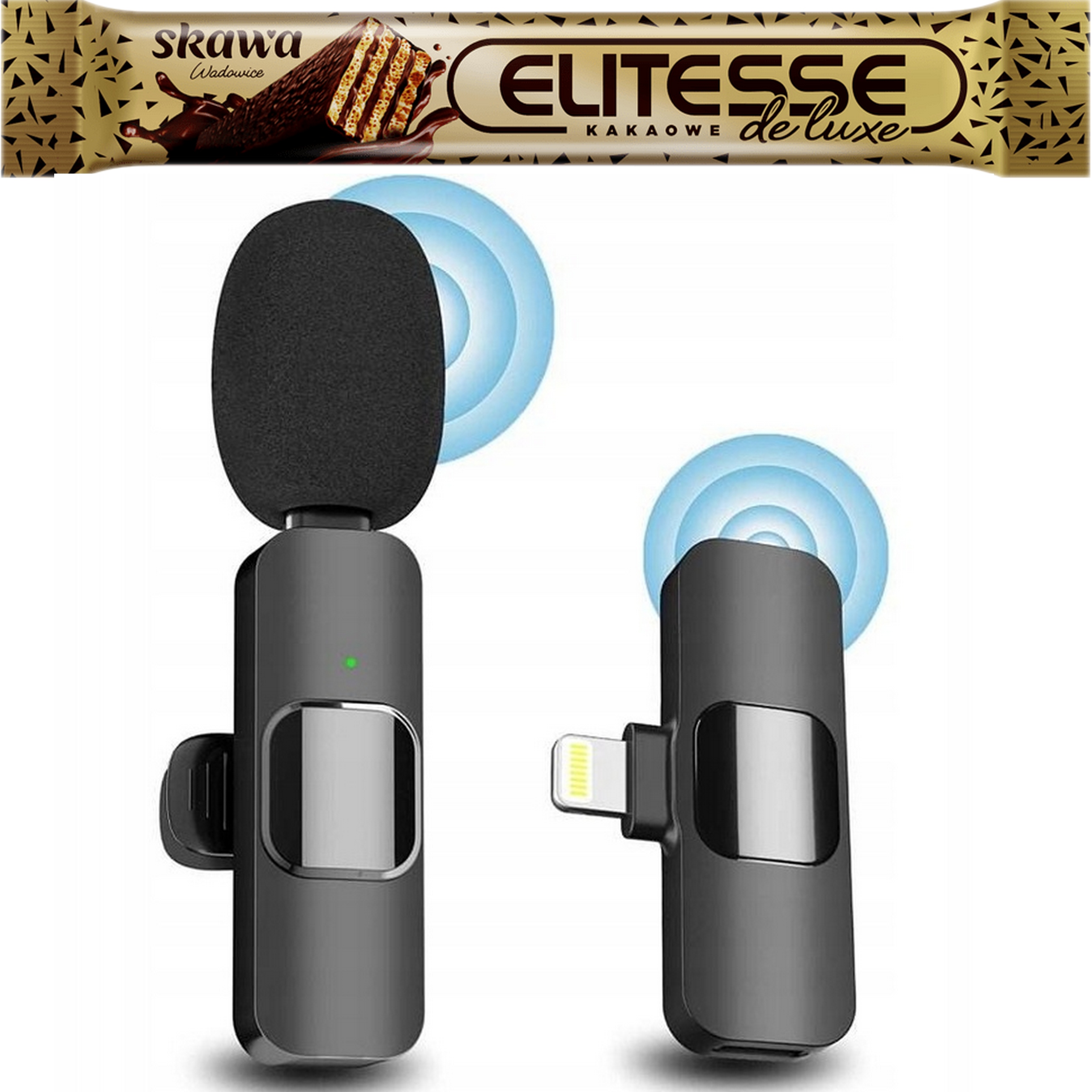 Bezdrátový kravatový mikrofon K9 Nový Typ C Facebook Tik Tok Přenos