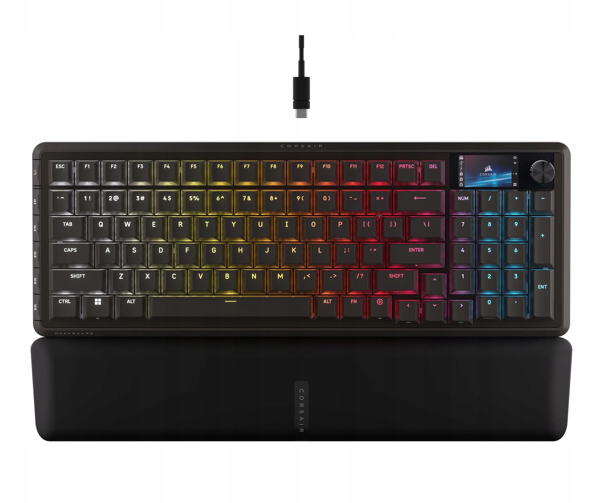 Klawiatura przewodowa Corsair Vanguard 96-MLX Plasma-BLK