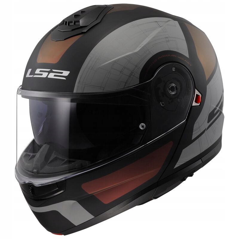 Motocyklová prilba LS2 |Matt Black Orion Purple Blue Prilba Čeľusťová FF908