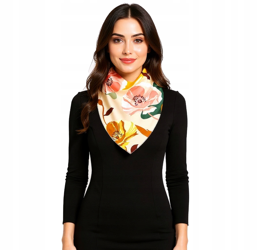 Hedvábný Šátek 100% Hedvábí Přírodní Morušový Značka Kvalita+