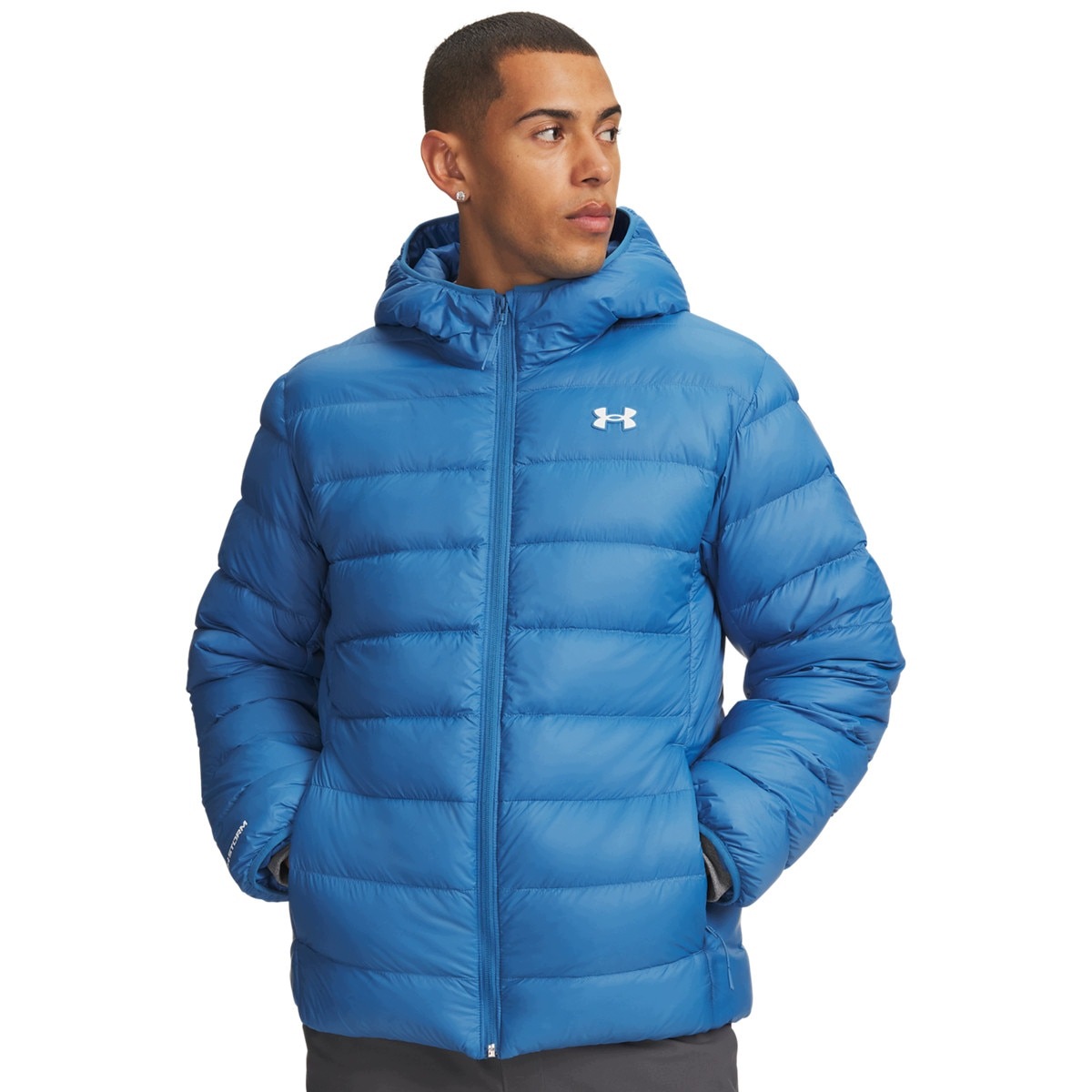 Męska kurtka puchowa Under Armour Legend Down Hooded Jacket Niebieski L