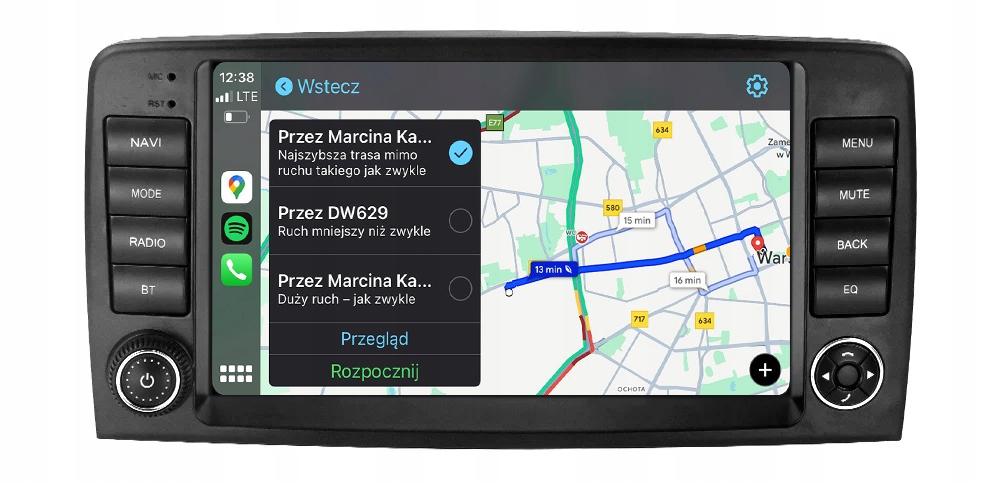 Mercedes R Třída W251 Rádio Navigace Android Carplay Mapy Aplikace