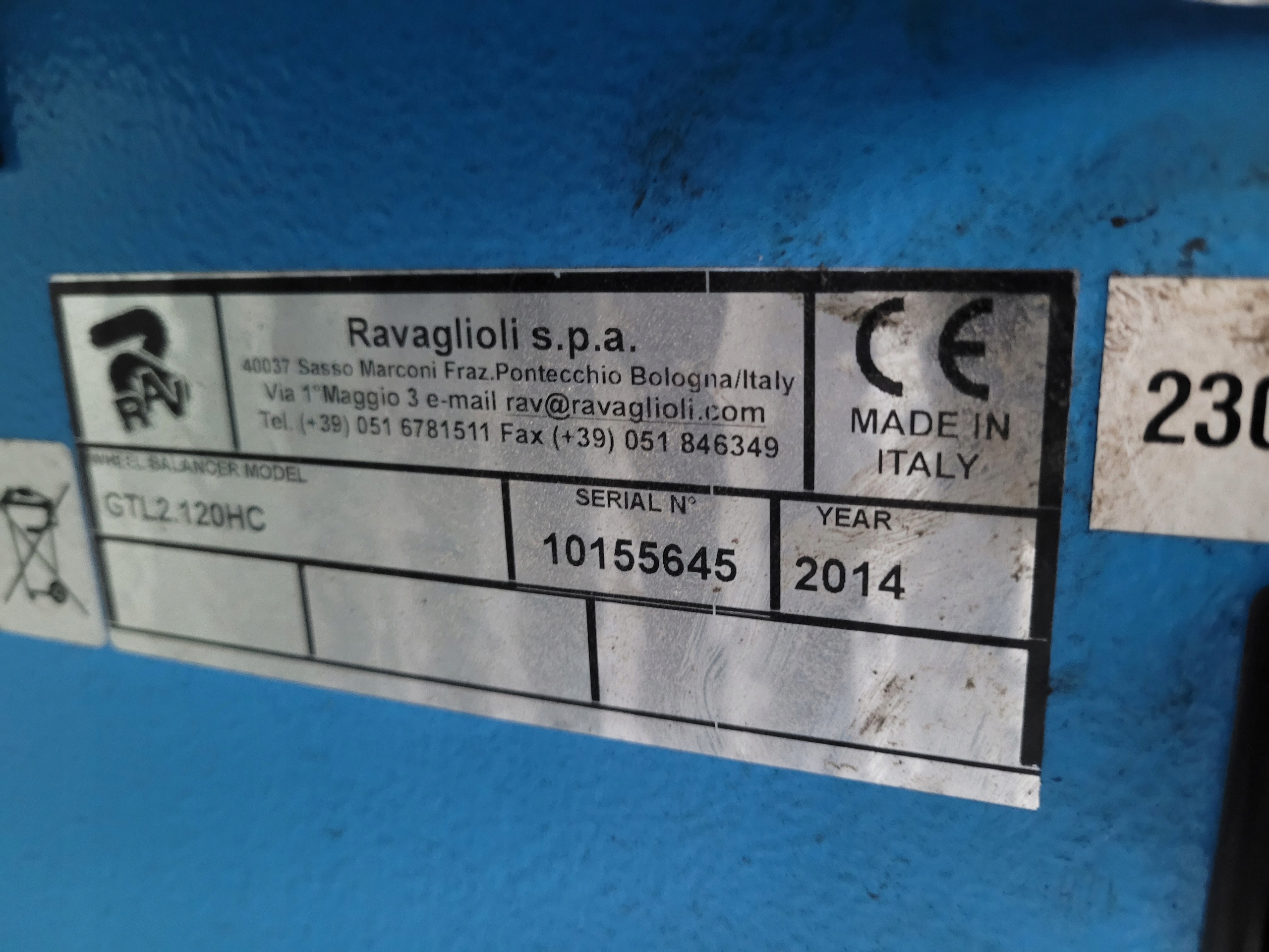 Wyważarka Ravaglioli GTL2.120HC Ciężarowe Busy 4x4 Marka Ravaglioli