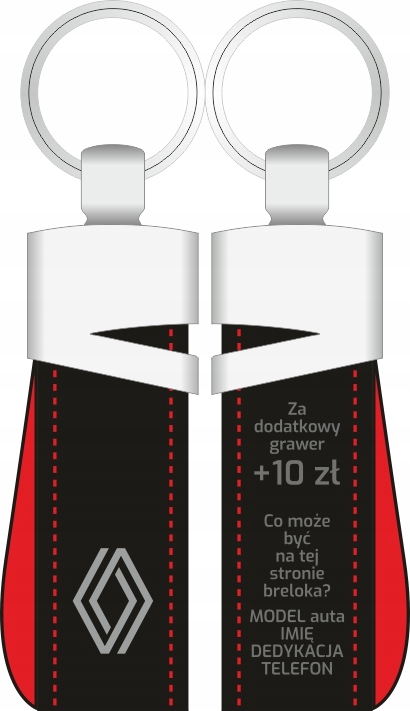

Brelok skórzany Renault Nowy (czarno-czerwone)