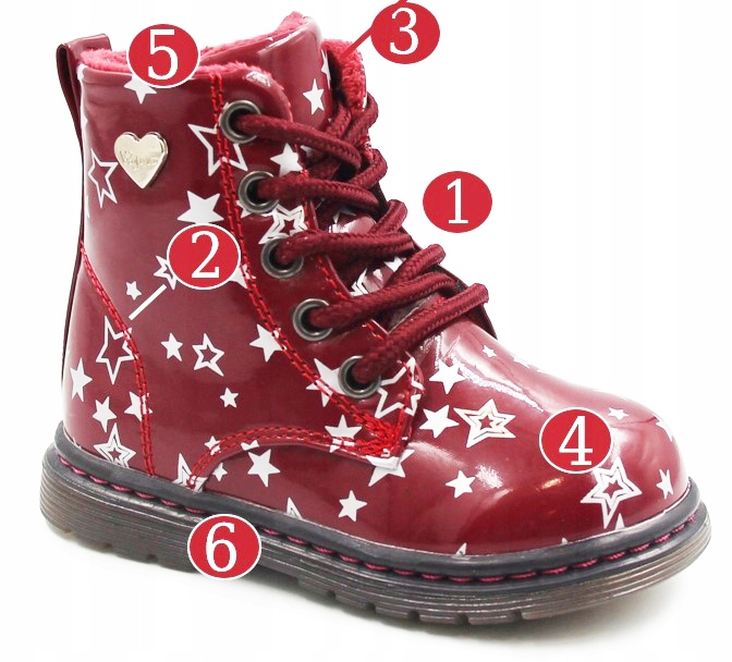 Kozaki dla dziewczynki ocieplane jesień zima Wojtyłko 1z23007 22 Rozmiar (new) 22