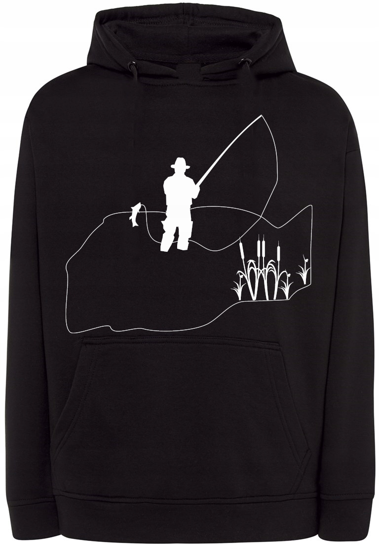 Pánská mikina s potiskem Rybář Rybaření vel. 4XL