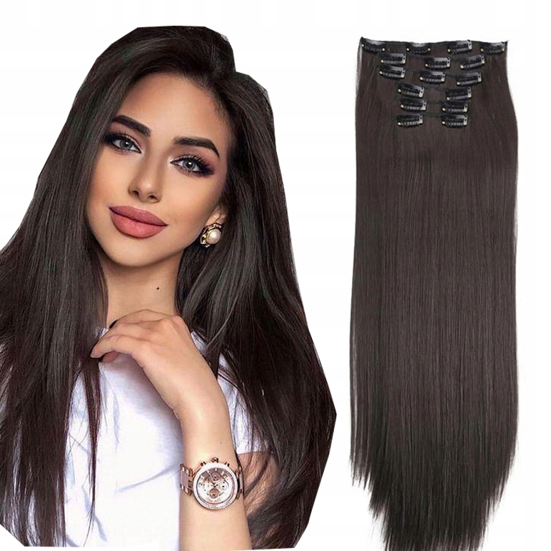 

Clip In Doczepiane Włosy 60cm Jak Naturalne