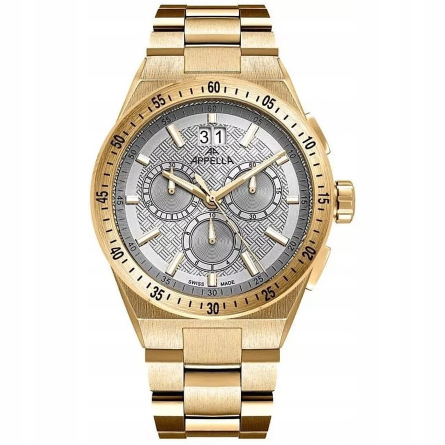 Pánské Hodinky Appella L70015.1117CH zlatý náramek