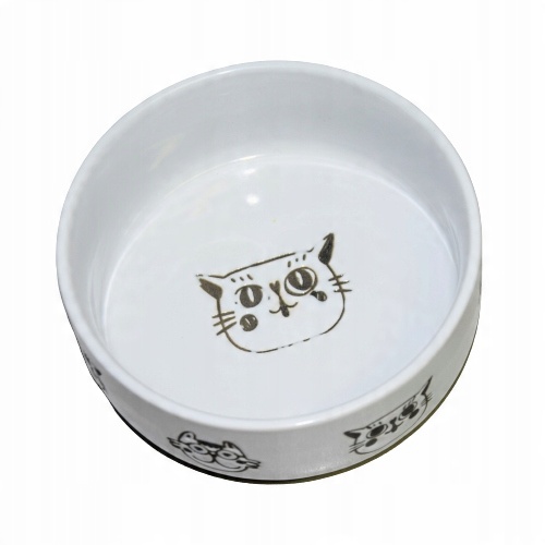 

Miska Ceramiczna Dla Kota Biała Stylowa 0,3l