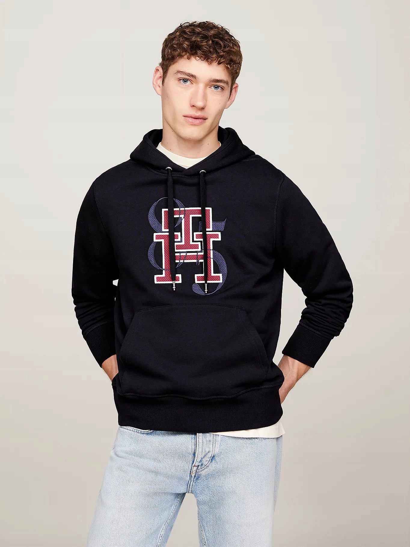 Tommy Hilfiger Pánská Mikina Monogram 85 Hoodie MW0MW33649 DW5 R M