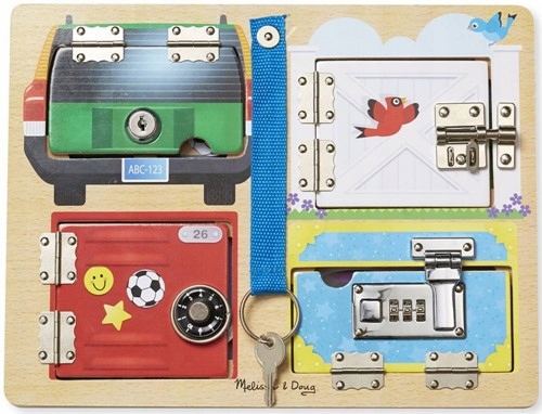 

Melissa & Doug tablica manipulacyjna z zamkami